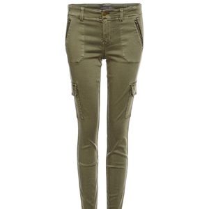 Olive Cropped cargo pants